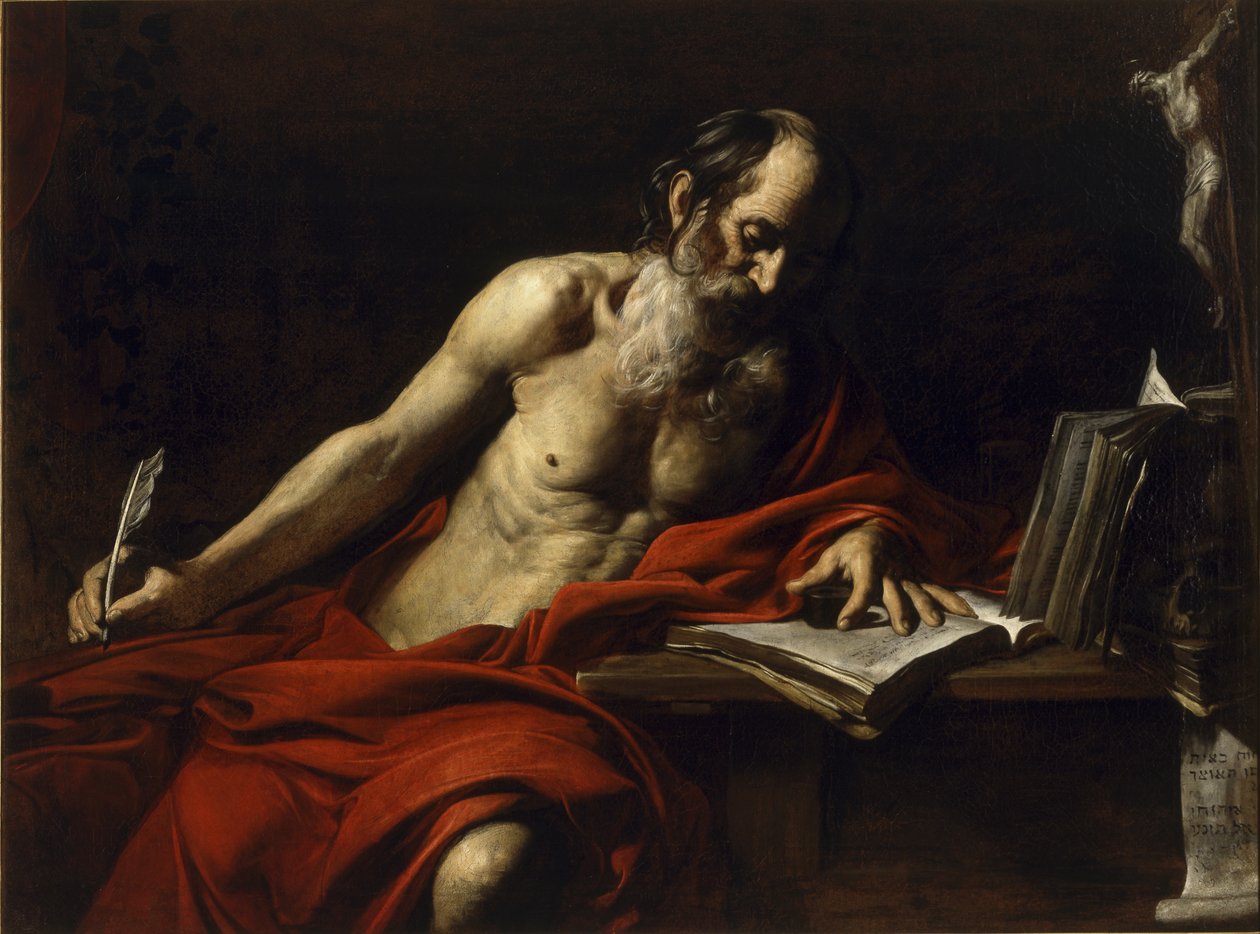 Pyhä Hieronymus, 1618-1622 tekijältä Valentin de Boulogne