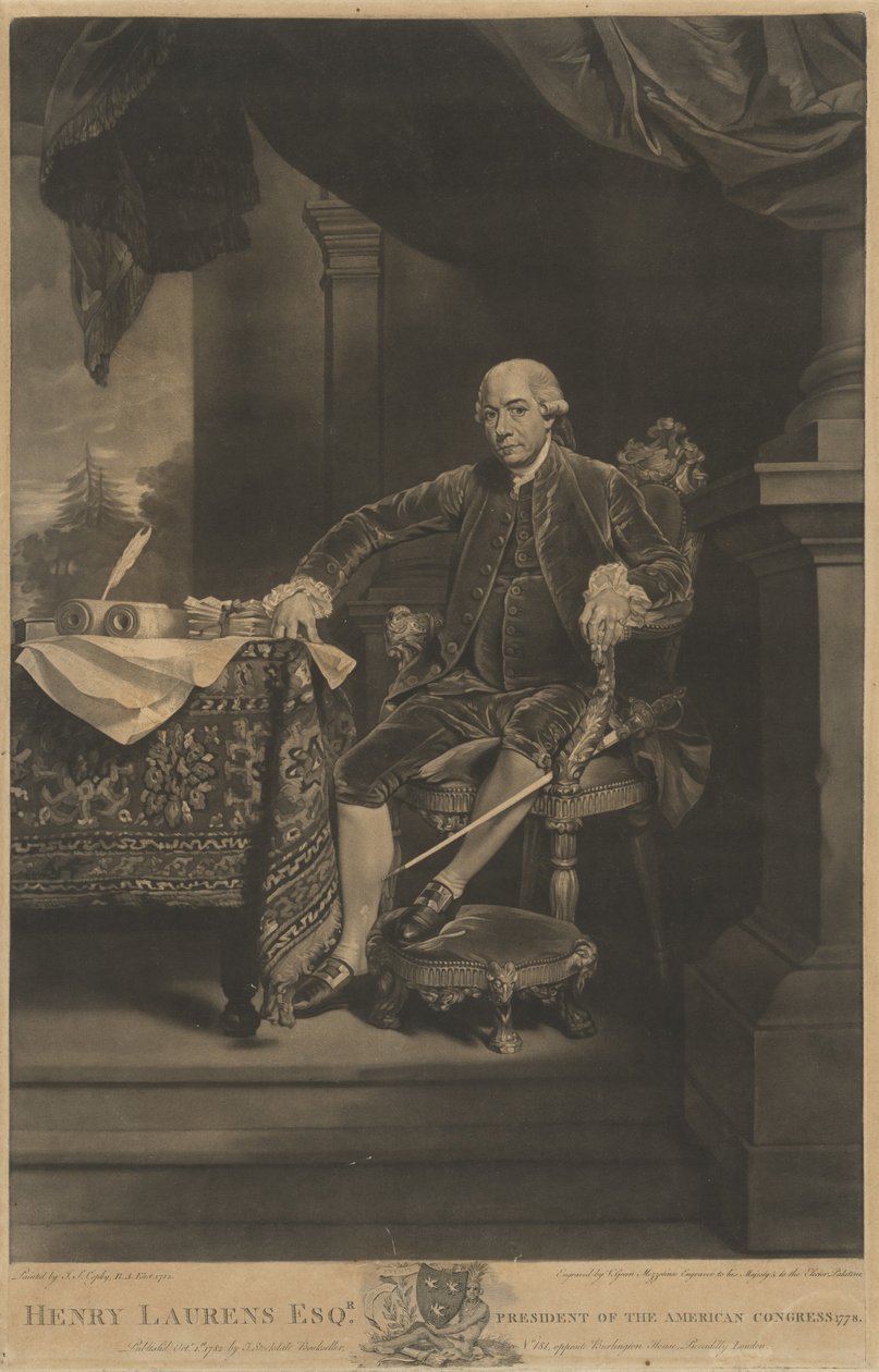 Henry Laurens, 1782. tekijältä Valentine Green