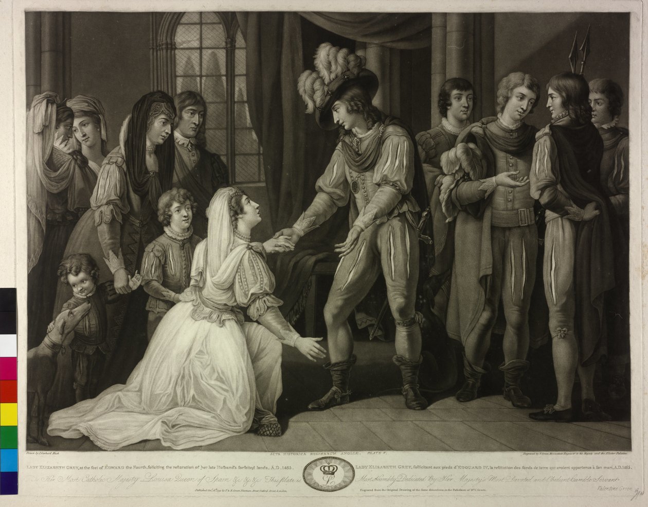 Englannin kuningas lady Elizabeth Grey ja Eduard IV. tekijältä Valentine Green