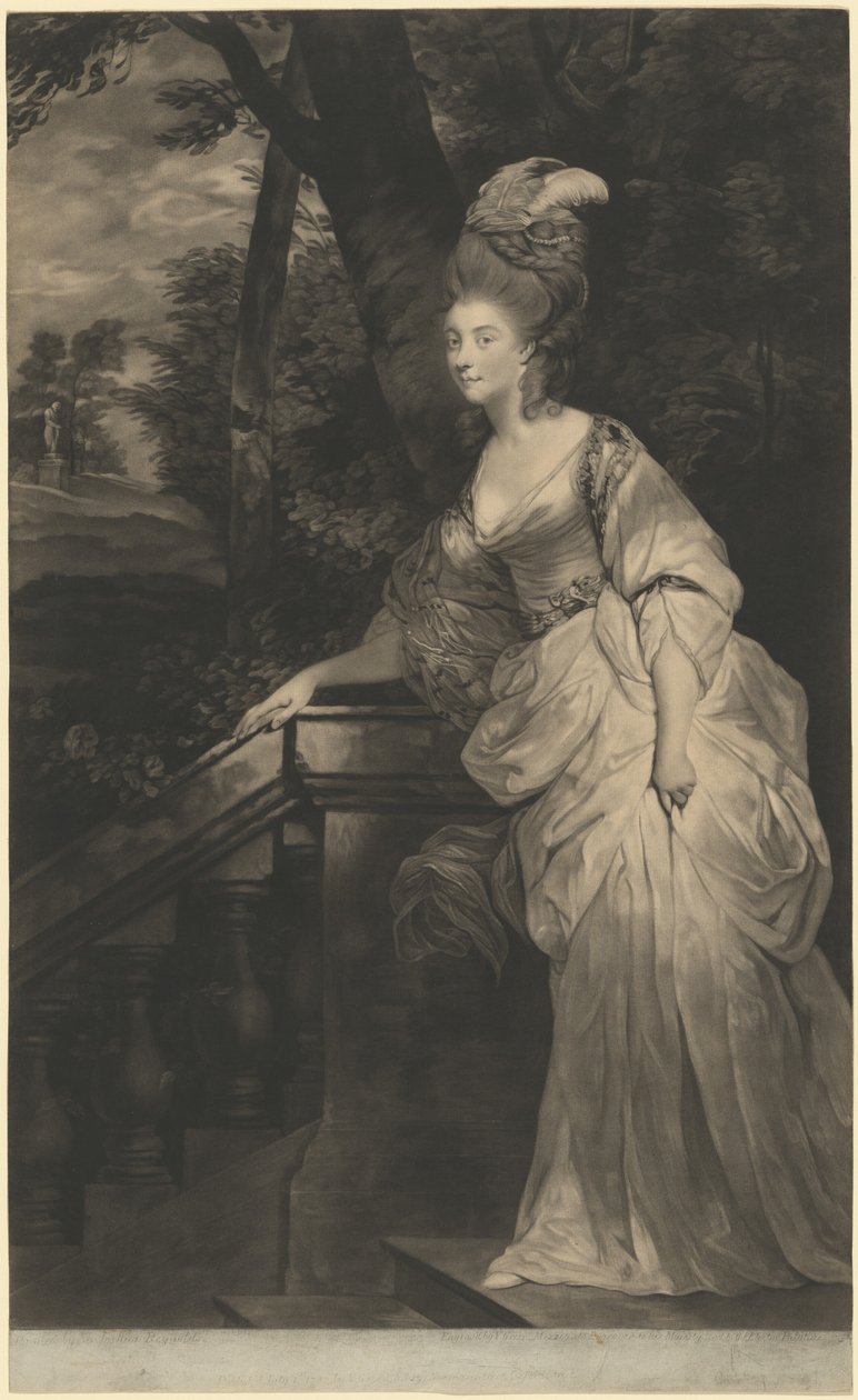 Georgiana (Spencer), Devonshiren herttuatar tekijältä Valentine Green after Sir Joshua Reynolds