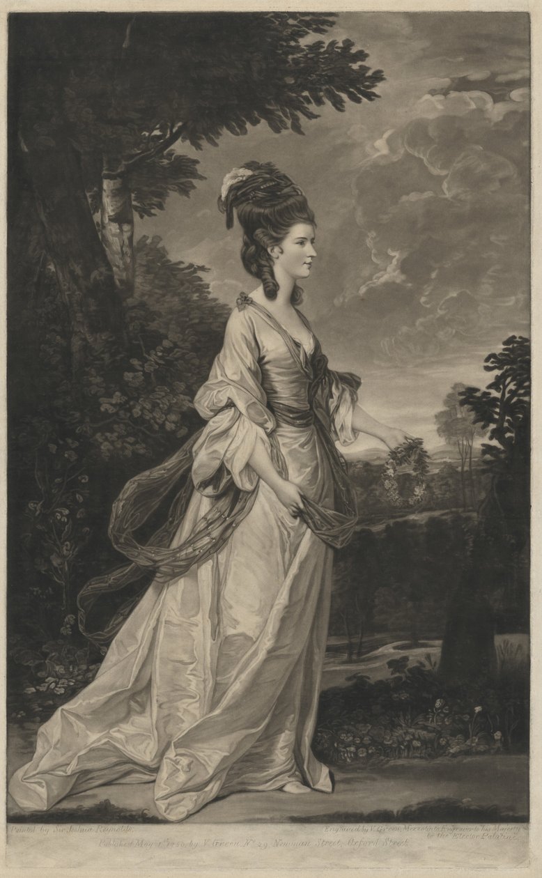 Jane (Fleming), Harringtonin kreivitär tekijältä Valentine Green after Sir Joshua Reynolds