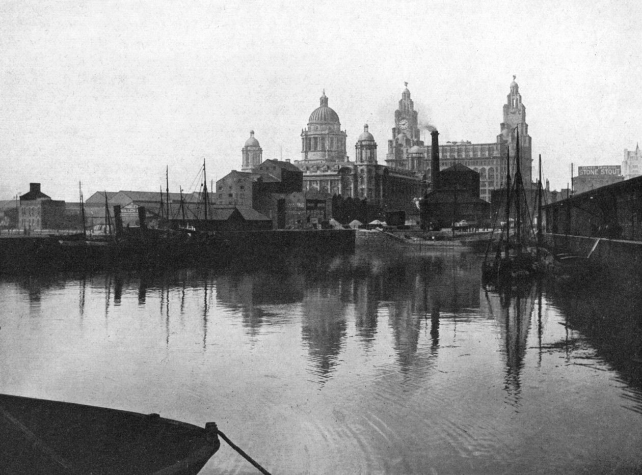 Canning Dock, Liverpool, 1924-1926 tekijältä Valentine and Sons Ltd