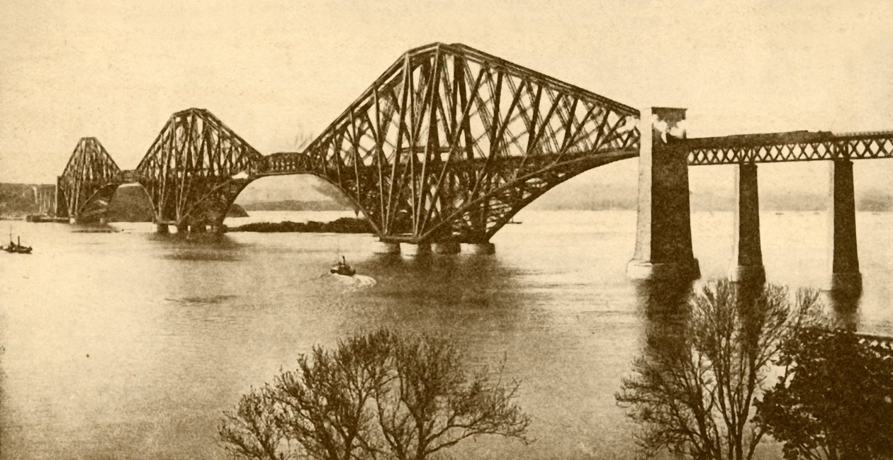 Forth Bridge, 1930. tekijältä Valentine and Sons Ltd
