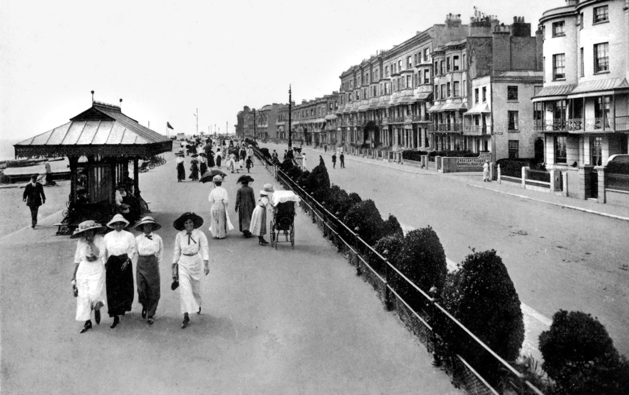 Promenade, West Worthing, West Sussex, 1900-luvun alku. tekijältä Valentine and Sons Ltd