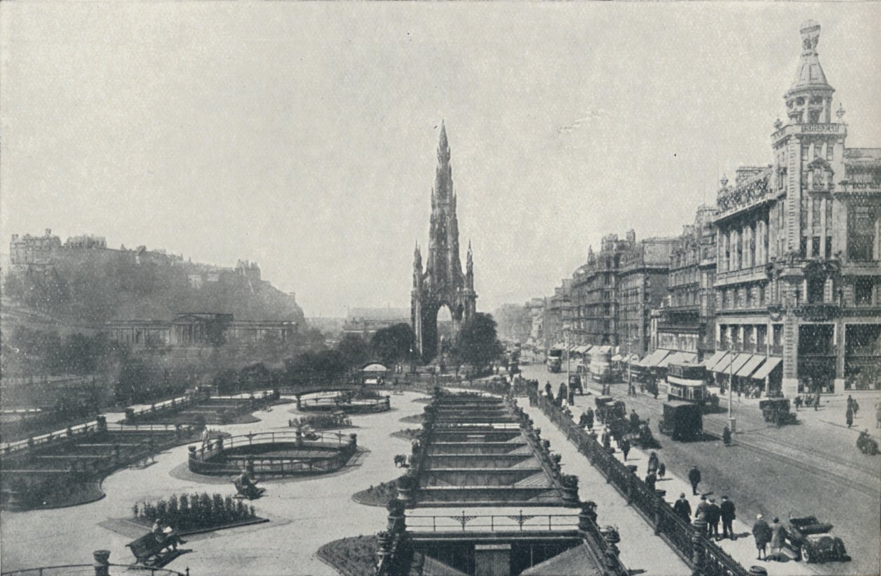 Princes Street, Edinburgh, 1910 tekijältä Valentine and Sons Ltd