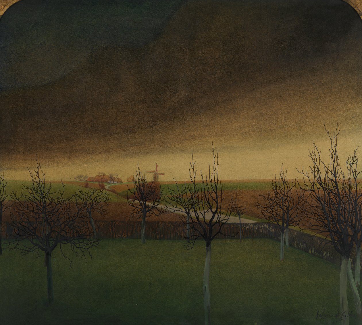 Antes da Primavera (aquarela sobre papel) finlandesa tekijältä Valerius de Saedeleer