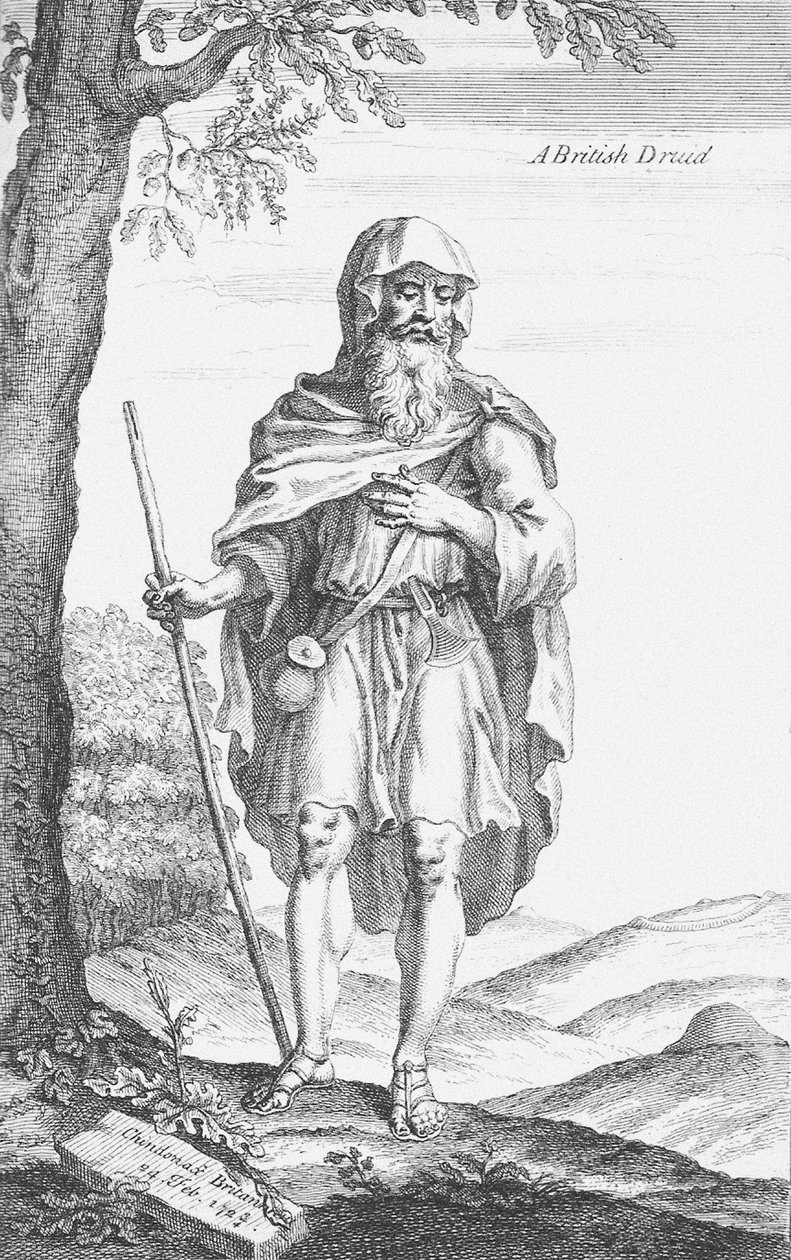 Brittidruidi Stonehengestä, kirjoittanut William Stukeley, 1723 tekijältä Van Der Gucht
