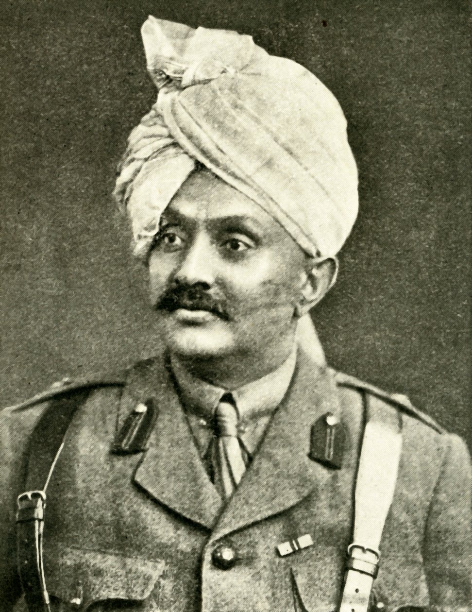"The Jam Sahib of Nawanagar Prince Rantjitsinhji...", Ensimmäinen maailmansota, tammikuu 1915, c1920. tekijältä Vandyk