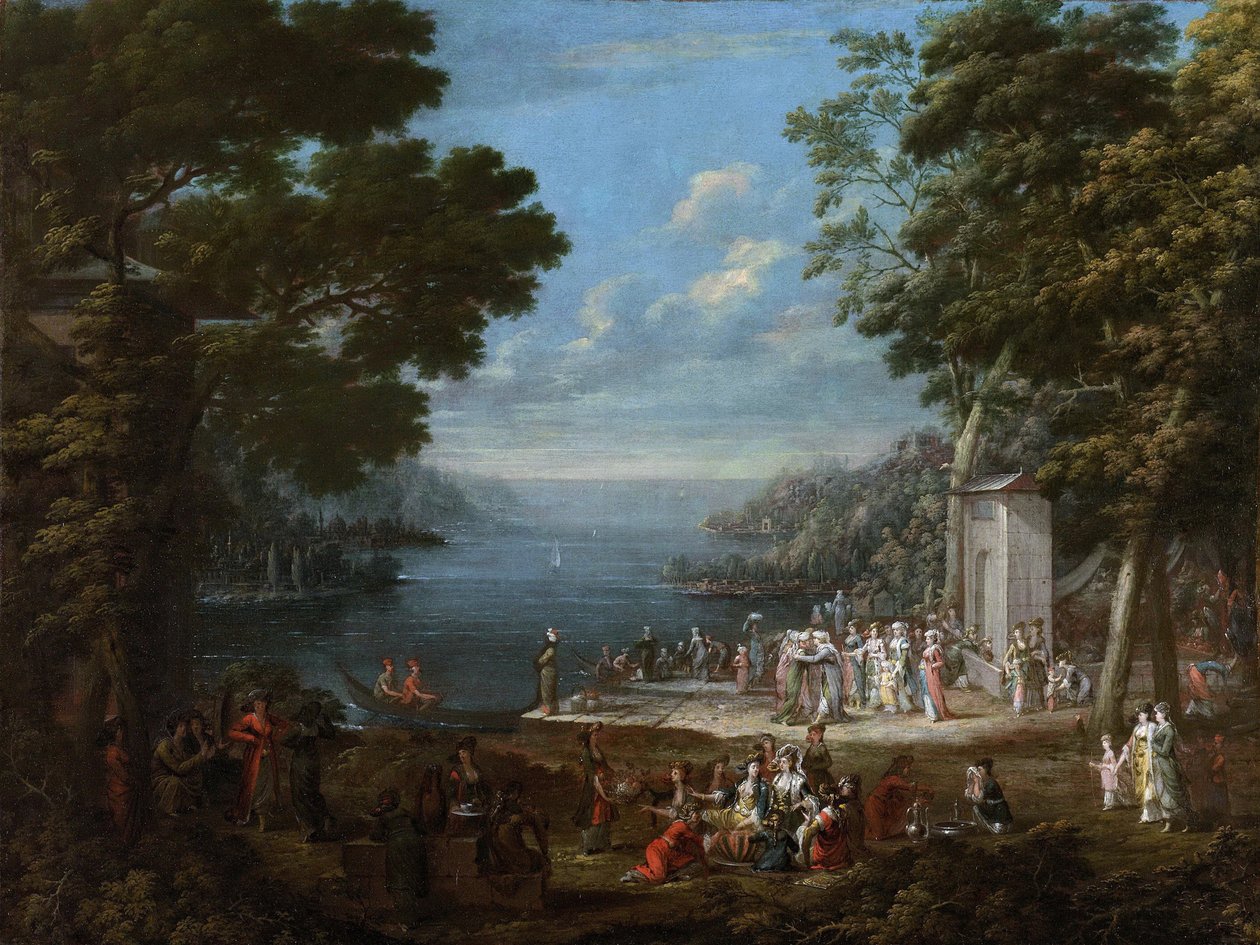 Naisten festivaali Bosporinsalmella, 1737 tekijältä Vanmour