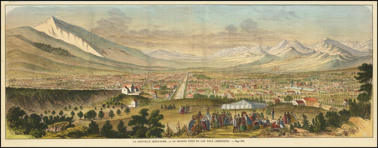 1863 näkymä Salt Lake City tekijältä Various