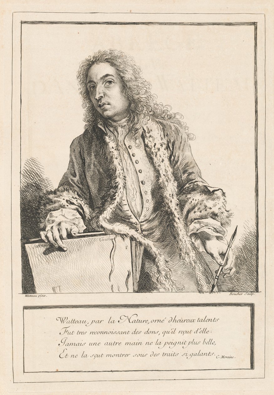 Antoine Watteaun elämästä piirrettyjä hahmoja, maisemia ja tutkimuksia (I osa) tekijältä Various Artists after Antoine Watteau