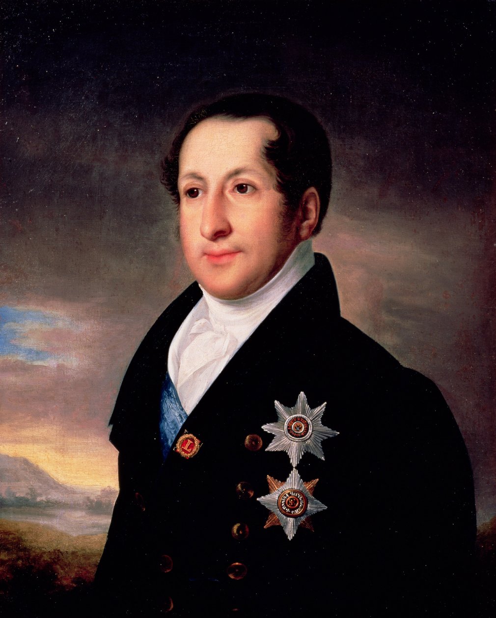 Muotokuva ruhtinas Sergej Golitsynista (1774-1859), vuoden 1828 jälkeen. tekijältä Vasili Andreevich Tropinin