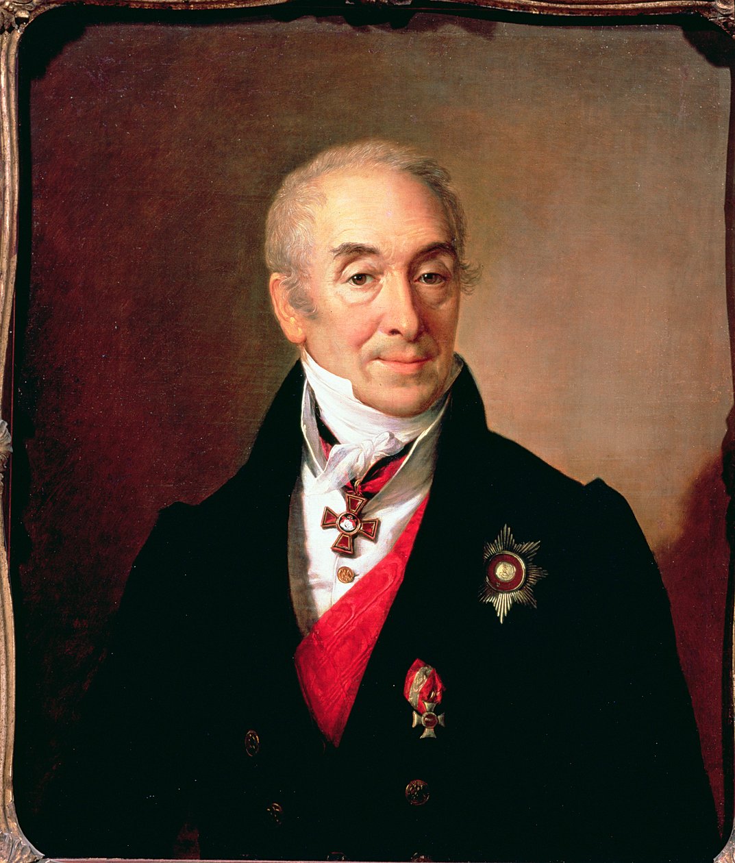 S. Kushnikovin muotokuva, 1828 tekijältä Vasili Andreevich Tropinin