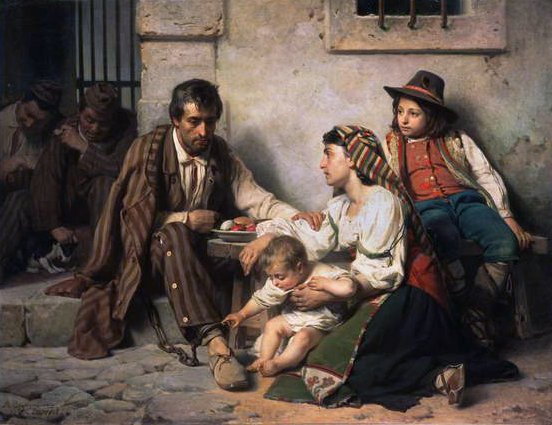 Vanki tapaa perheensä, 1868 tekijältä Vasili Vasilievich Vereshchagin