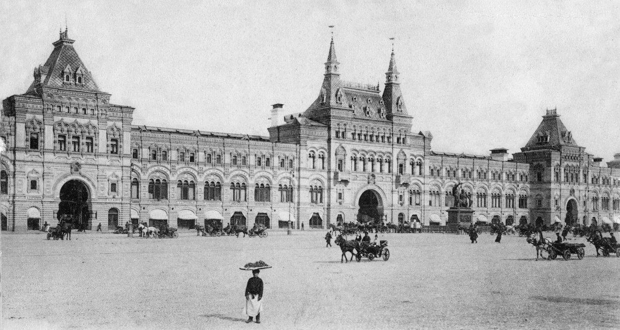 Moskovan tavaratalo 1800-luvun lopulla 1900-luvun alku tekijältä Vasili Vasilievich Vereshchagin