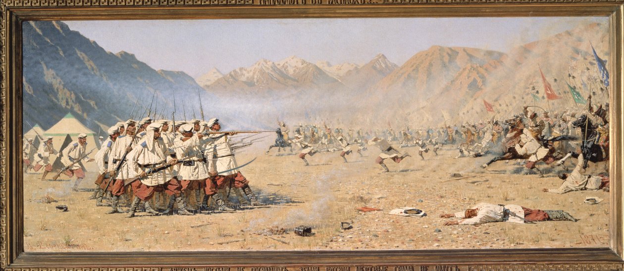 Yllätyshyökkäys, 1871 tekijältä Vasili Vasilievich Vereshchagin