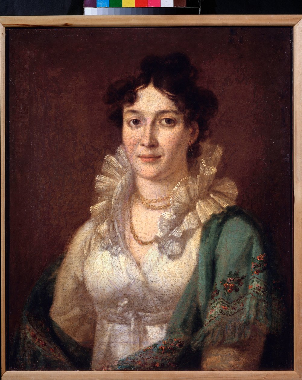 Prinsessa Isabella de Contin muotokuva (Prinsessa Isabella de Contin muotokuva) - Vasili Andrejevitš Tropininin (Vassili Tropinine) maalaus (1776-1857), öljy kankaalle, noin 1810 - 1800-luvun venäläistä taidetta - Pushkin Mukin yksityiskokoelmien museo tekijältä Vasili Andreevich Tropinin