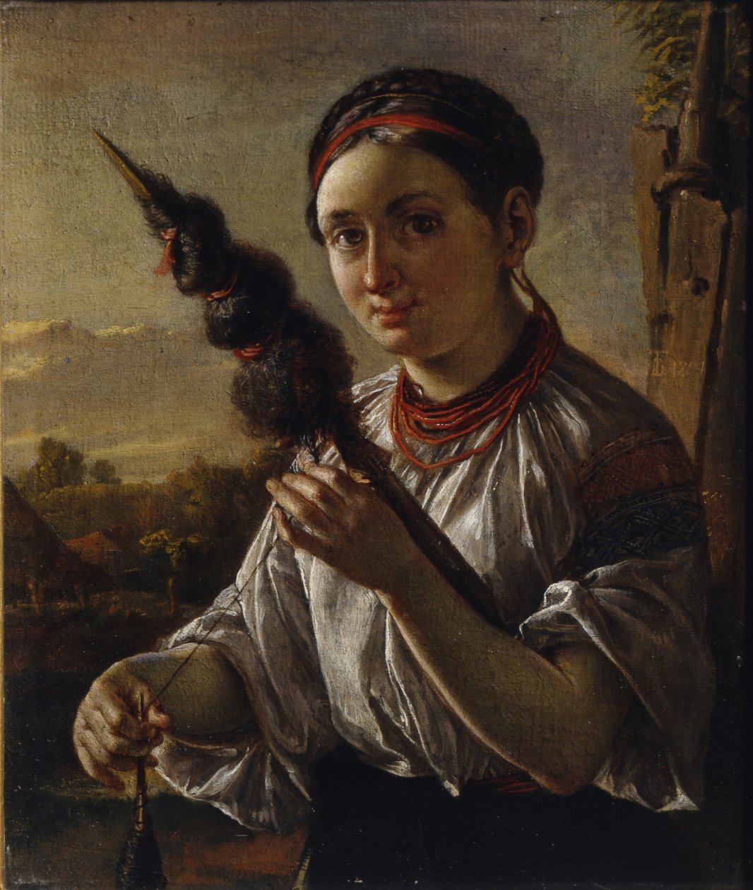 Spinner, 1821 tekijältä Vasili Andreevich Tropinin