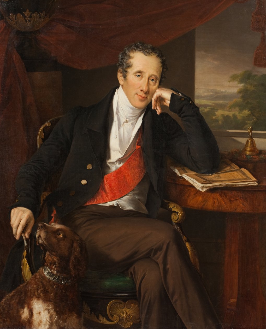 Muotokuva kreivi Nikita Petrovitš Paninista 1770-1837, 1830-luku. tekijältä Vasili Andreevich Tropinin