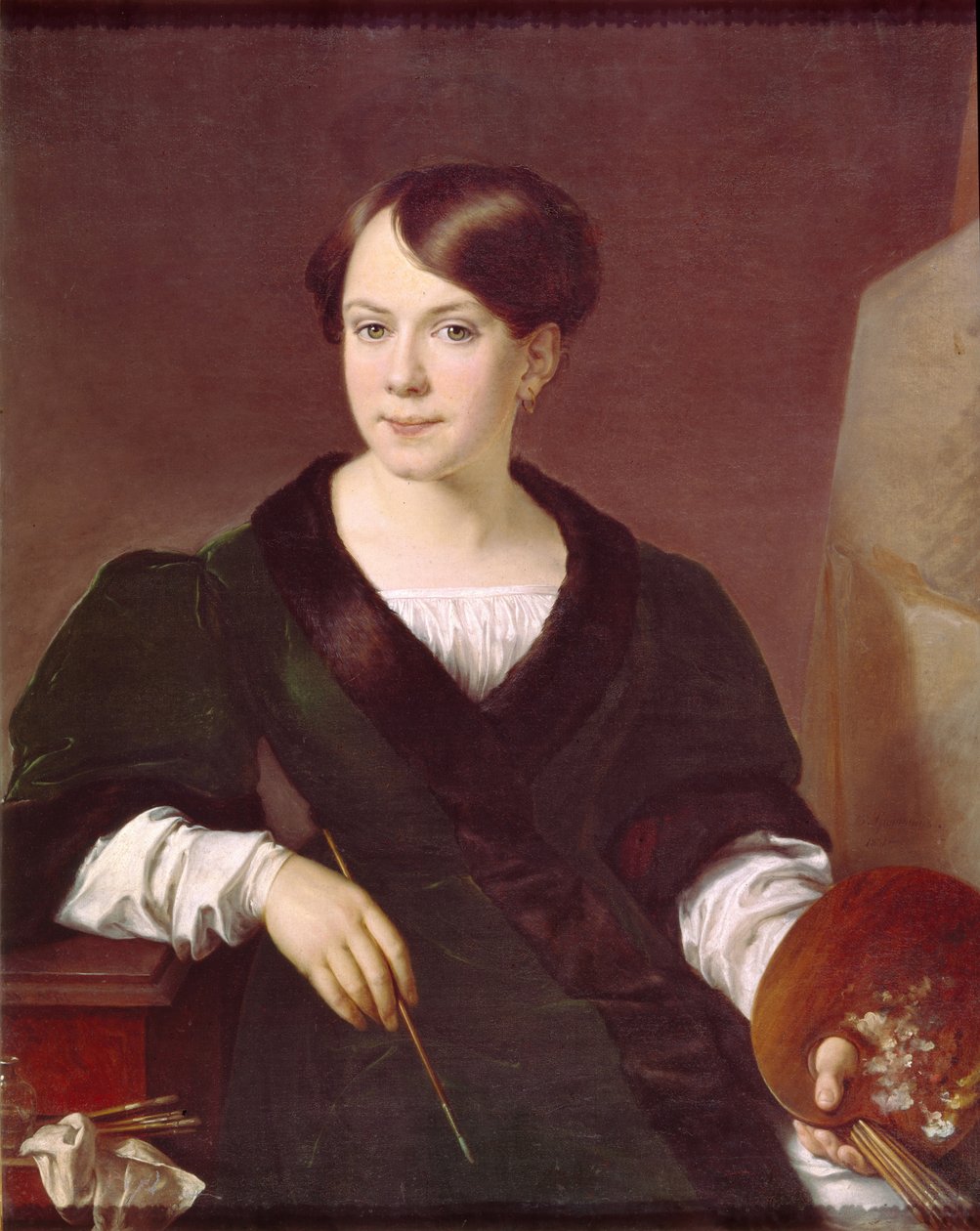 Taidemaalari Lyubov Borozdna-Stromilovan muotokuva 1813-1894, 1831 tekijältä Vasili Andreevich Tropinin