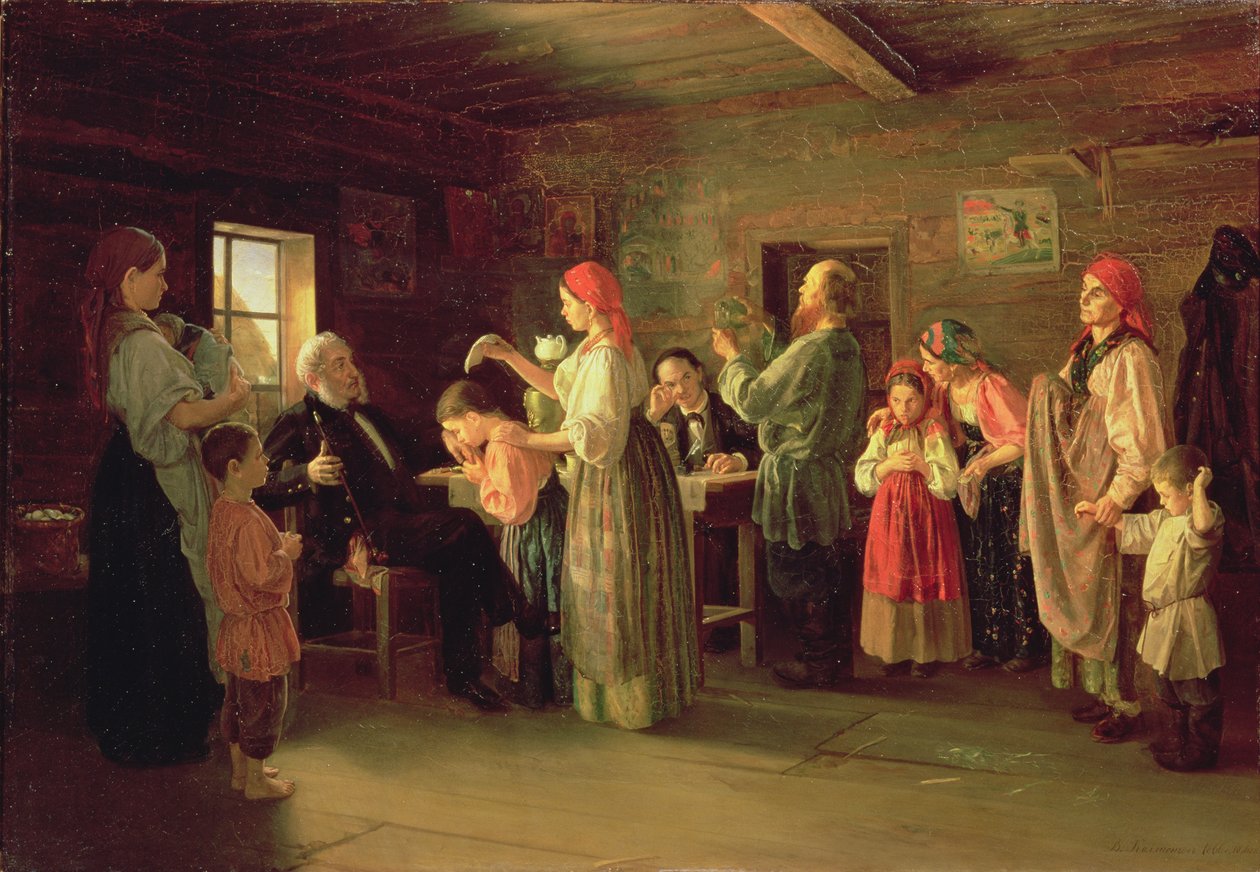 Lastenkodin tarkastus, 1866 tekijältä Vasili Efimovich Kallistov