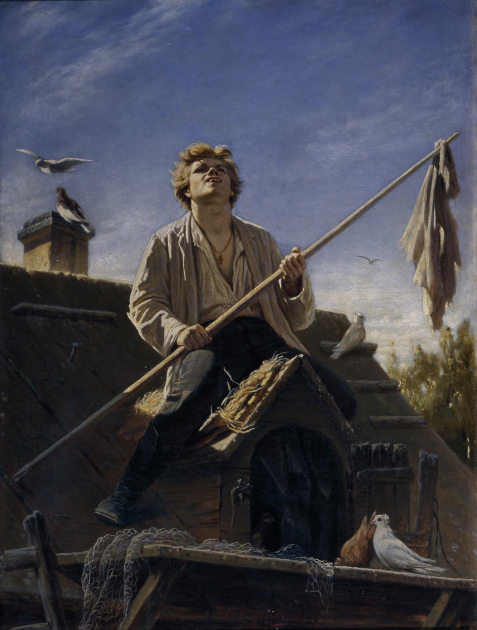 Kyyhkynen, 1874 tekijältä Vasili Grigorevich Perov