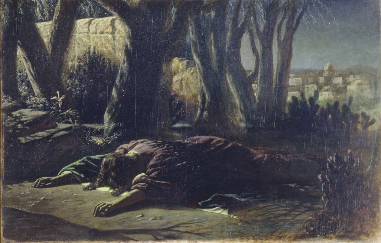 Kristus Getsemanen puutarhassa, 1878 tekijältä Vasili Grigorevich Perov