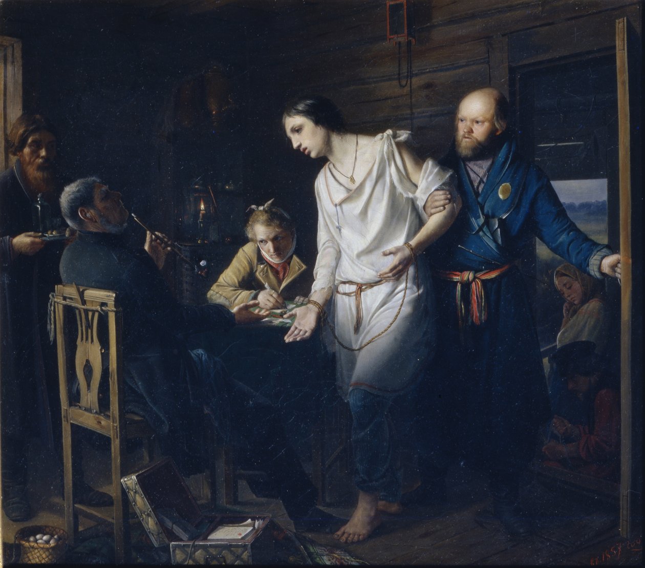 Maaseutupoliisin tutkintakomissaari, 1857 tekijältä Vasili Grigorevich Perov