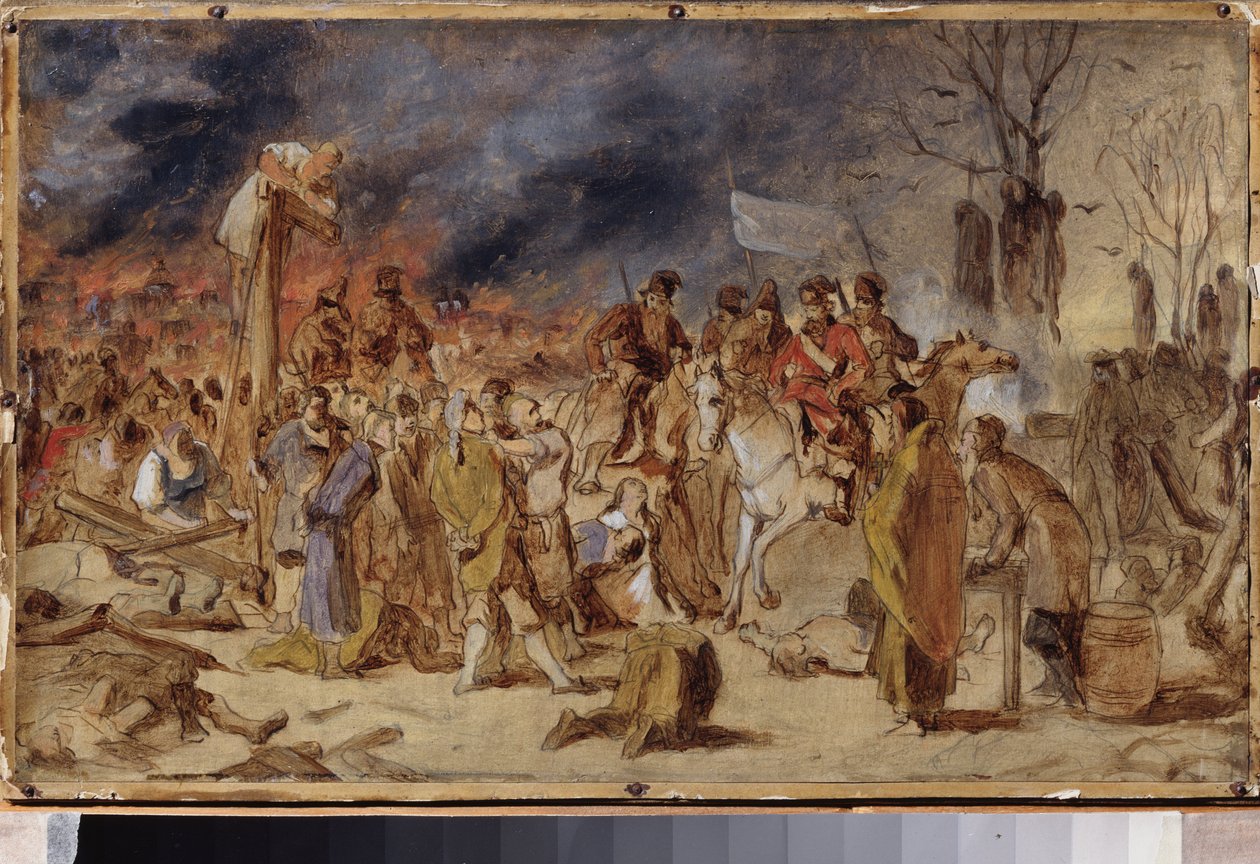 Pugatšovin kapina vuonna 1773. (Venäjän talonpoikaissota tekijältä Vasili Grigorevich Perov