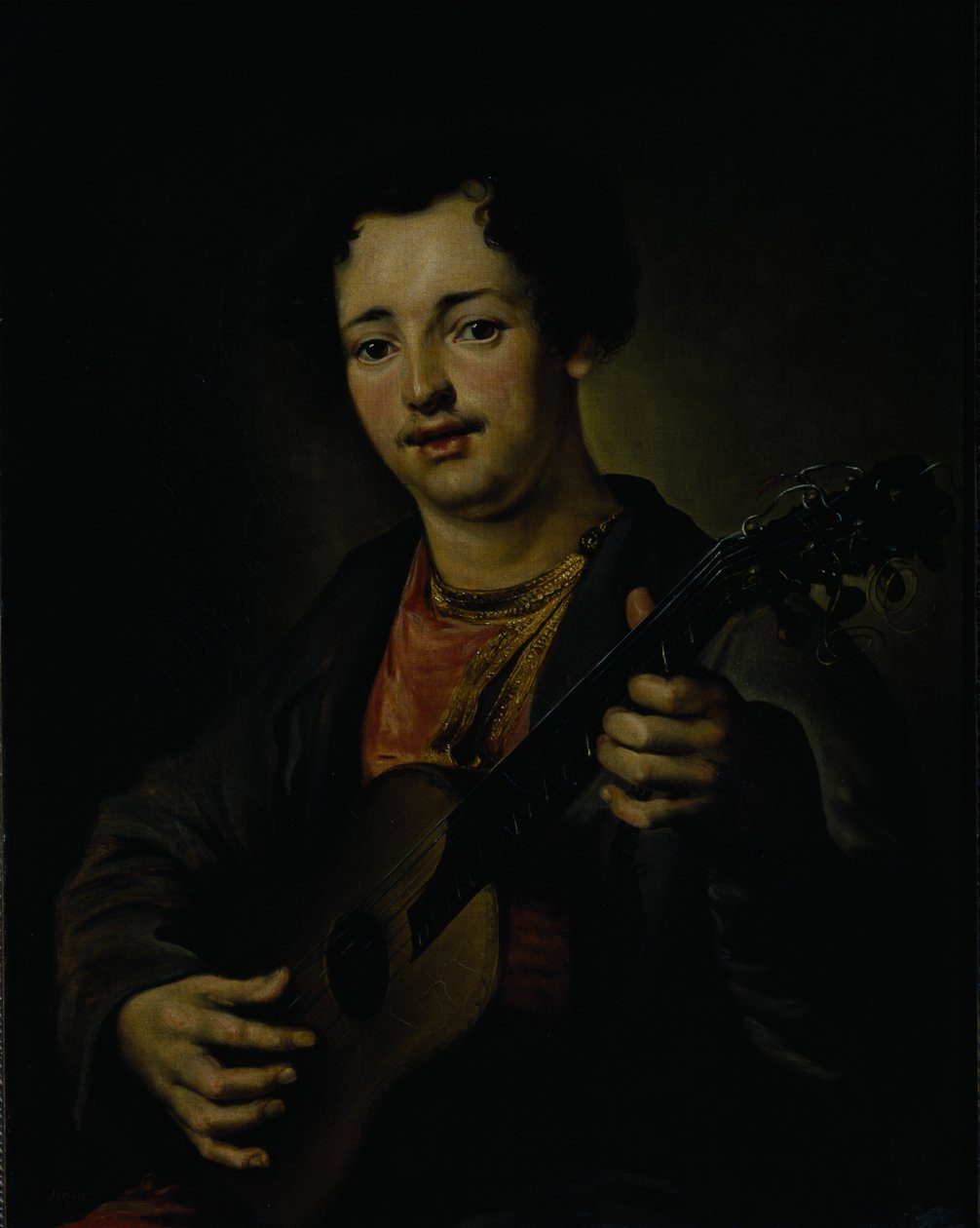 Kitaristi, 1850-luku tekijältä Vasili Grigorevich Perov