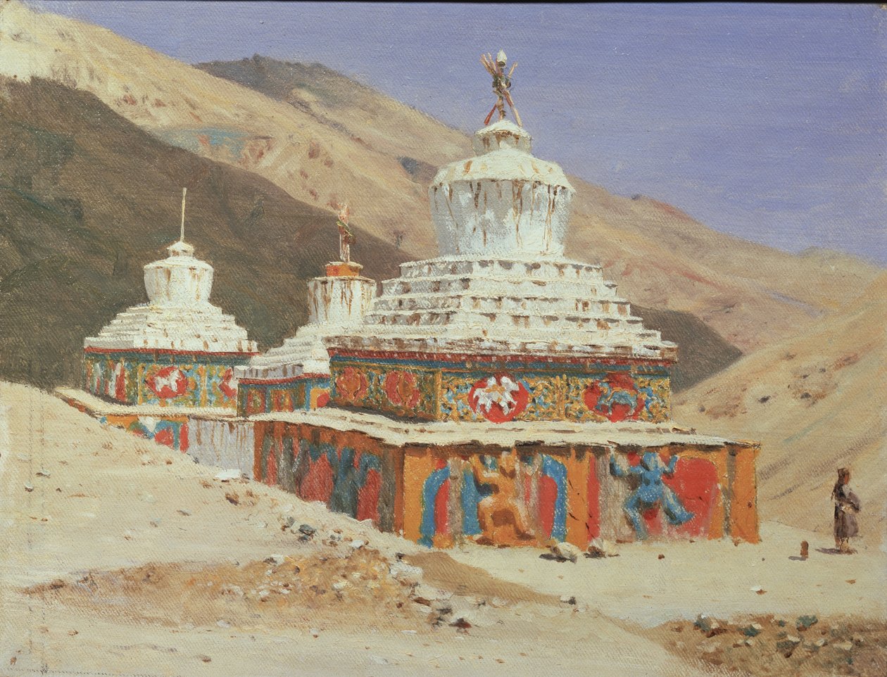 Chorten Ladakhissa, 1875 tekijältä Vasili Vasilievich Vereshchagin