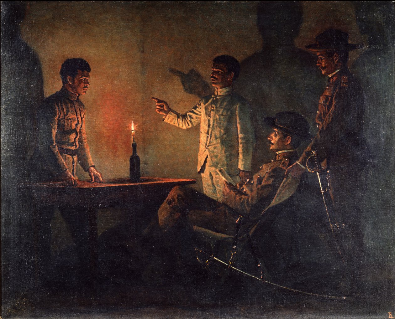 Aavikon kuulustelu, n. 1901-1902 tekijältä Vasili Vasilievich Vereshchagin
