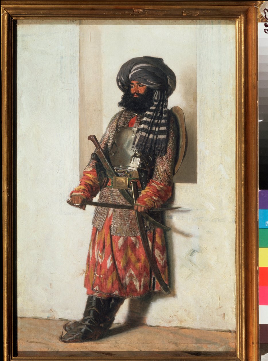 Un afghan (An Afghan) - maalaus Vasili Vasilyevich Vereshchagin (Vassili Vereshchagin) (1842-1904), öljy kankaalle tekijältä Vasili Vasilievich Vereshchagin