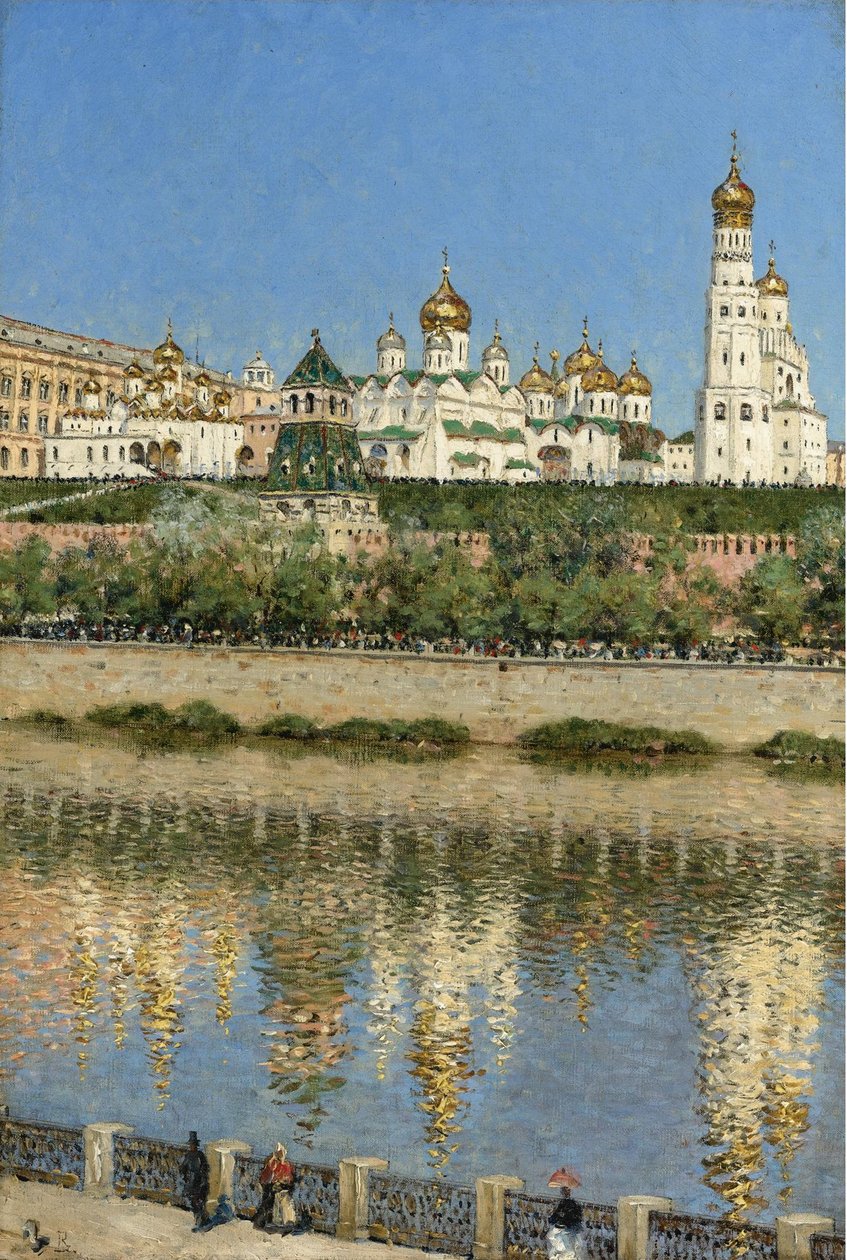 Näkymä Moskovan Kremlistä tekijältä Vasili Vasilievich Vereshchagin