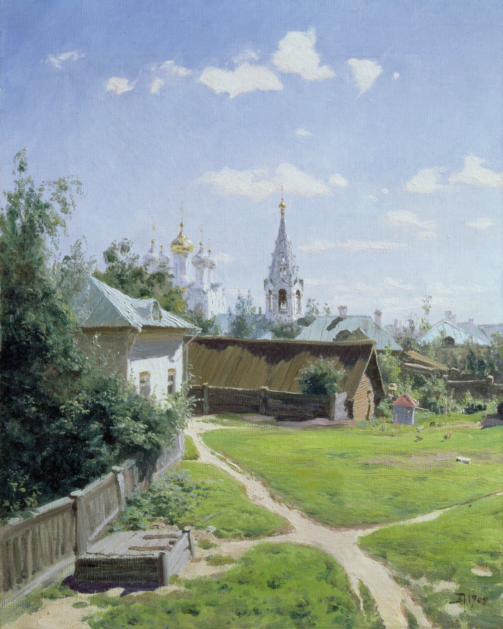 Moskovan piha, 1902 tekijältä Vasilij Dmitrievich Polenov