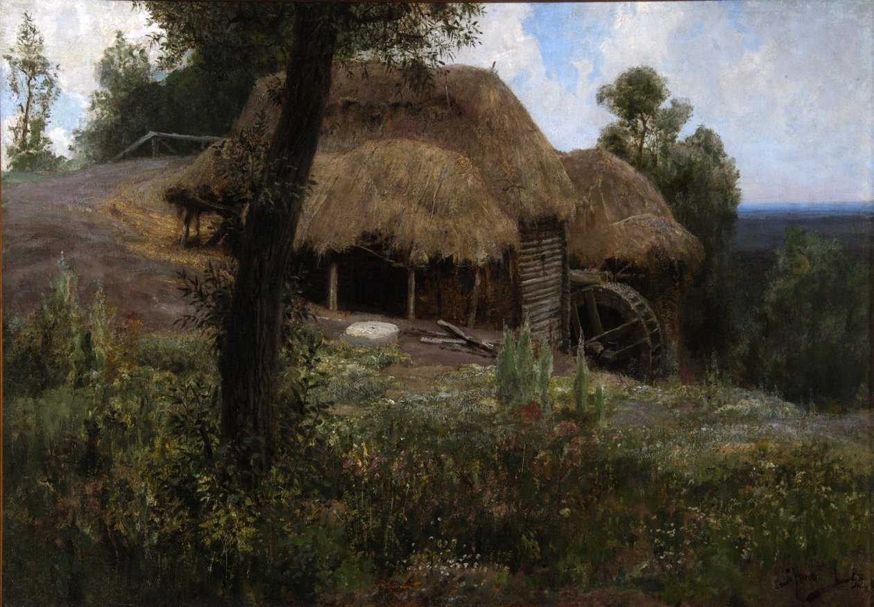 Vanha mylly, 1893 tekijältä Vasilij Dmitrievich Polenov