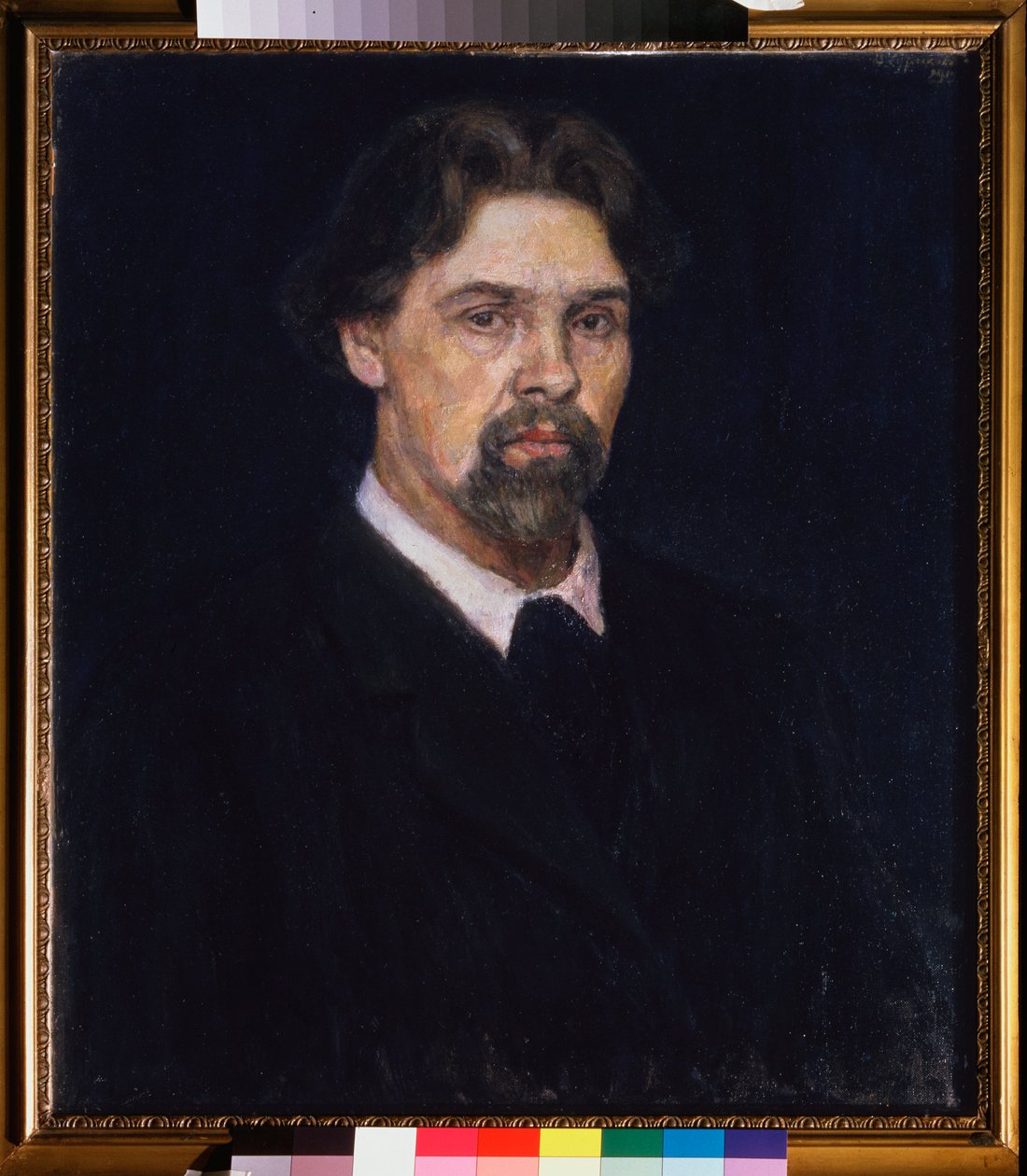 Automuotokuva - Omakuva - Vasili Ivanovitš Sourikovin maalaus (Vasily Surikov tai Vasily Surikow) (1848-1916), öljy kankaalle tekijältä Vasilij Ivanovic Surikov