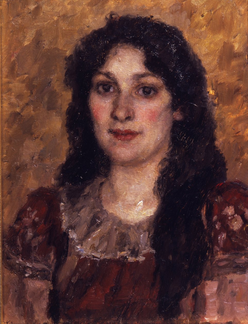 Taiteilijan vaimon muotokuva, 1888 tekijältä Vasilij Ivanovic Surikov