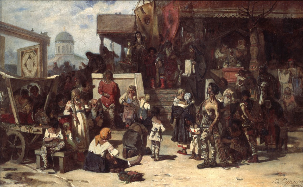 Suurprinssin tuomio, 1874 tekijältä Vasilij Ivanovic Surikov