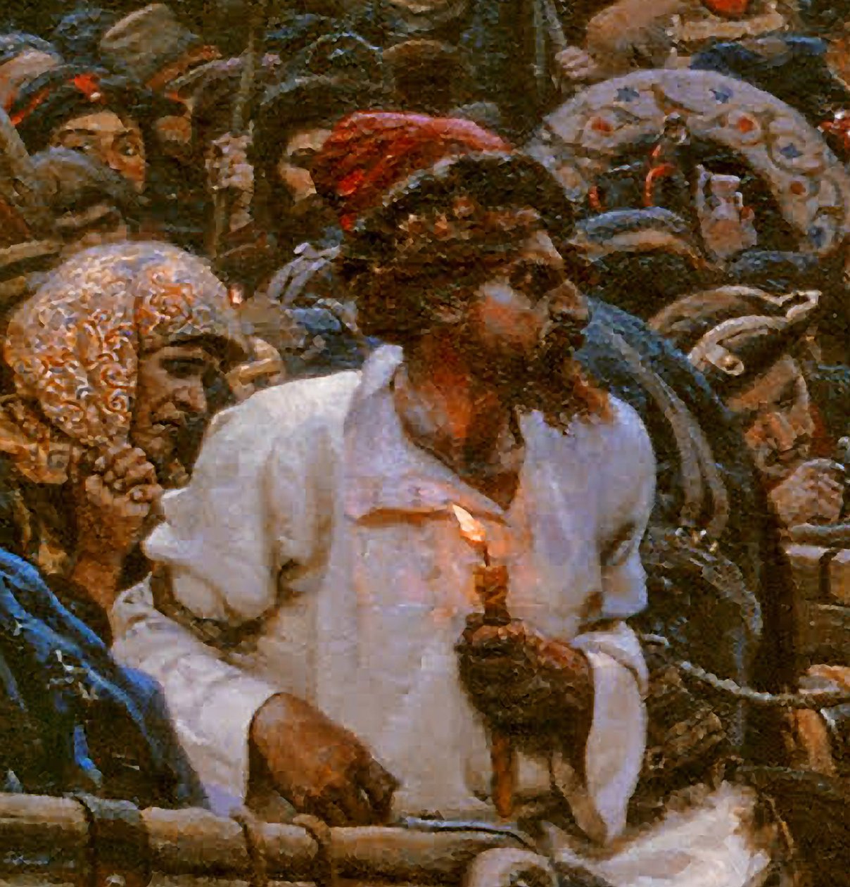 Streltsyn teloittamisen aamu vuonna 1698, 1881 tekijältä Vasilij Ivanovic Surikov