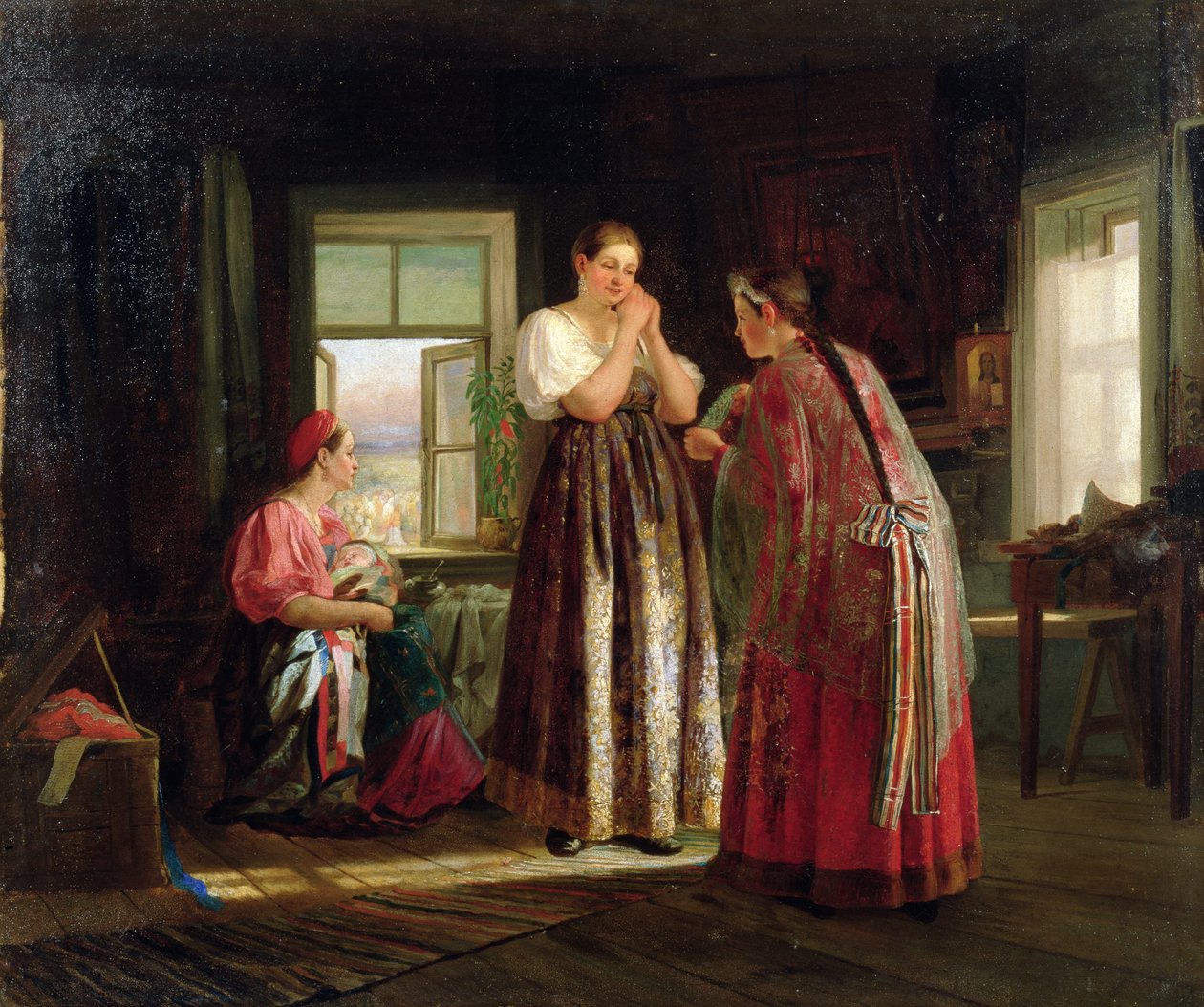Valmistelu ennen juhlia, 1869 tekijältä Vasily Maximov