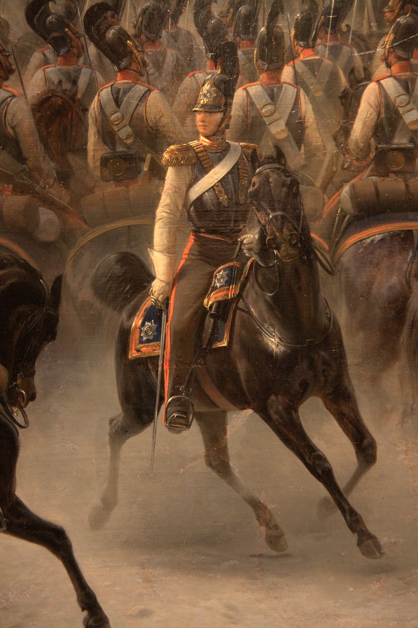 Attaque du carré des decabristes par le régiment des gardes à cheval le 14 décembre 1825 tekijältä Georg Wilhelm Timm