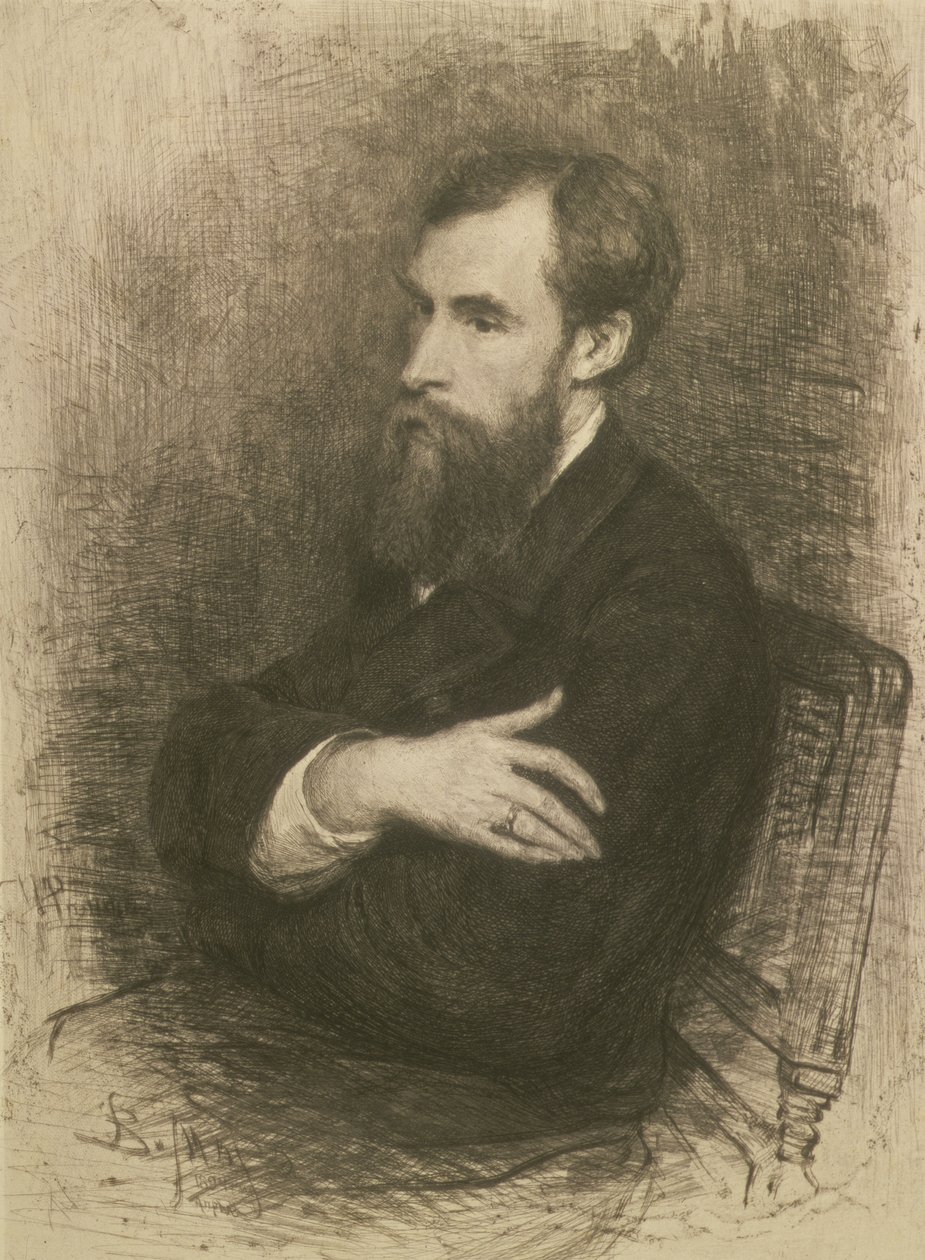 Pavel Mihailovich Tretjakovin (1832-98) muotokuva, 1894 tekijältä Vasily Vasilievich Mate