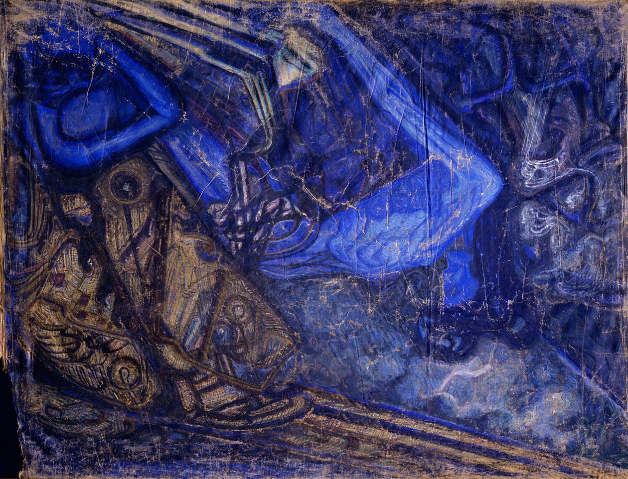 Suru Michail Vrubelin kuolemaa, 1910-1911 tekijältä Vasily Ivanovich Denisov