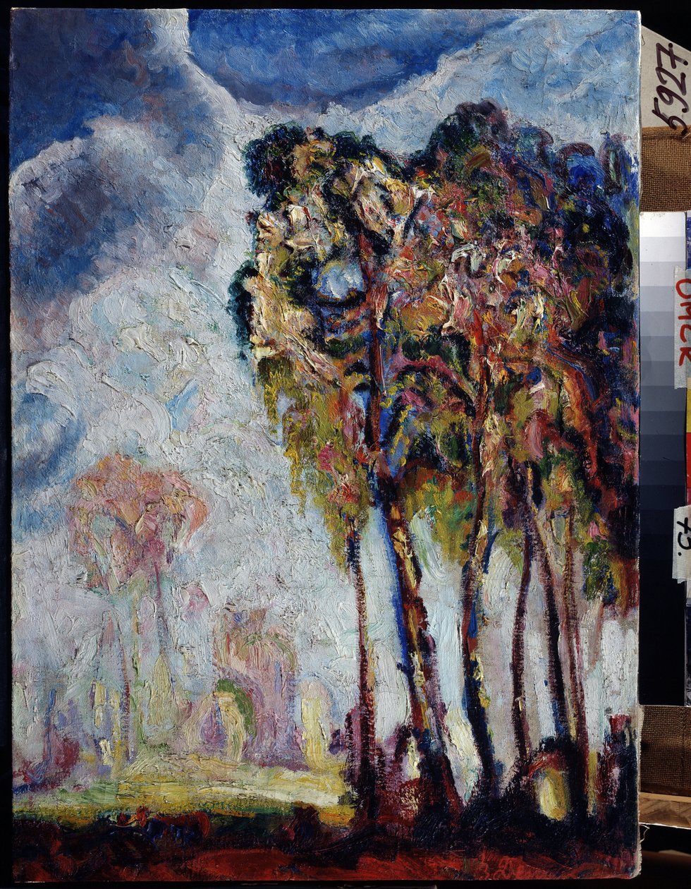 ""Paisatge amb arbres"" Pintura de Vasily Ivanovich Denisov (1862-1921) 1914 Regional M. Vrubel Art Museum, Omskfinnish tekijältä Vasily Ivanovich Denisov