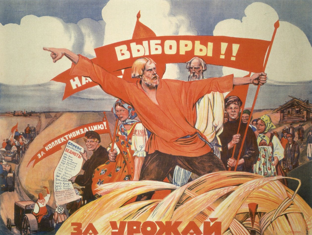 Vaaleihin! Kollektivisoinnin puolesta! Sadonkorjuun vuoksi! tekijältä Vasily Nikolaevich Kostyanitsyn