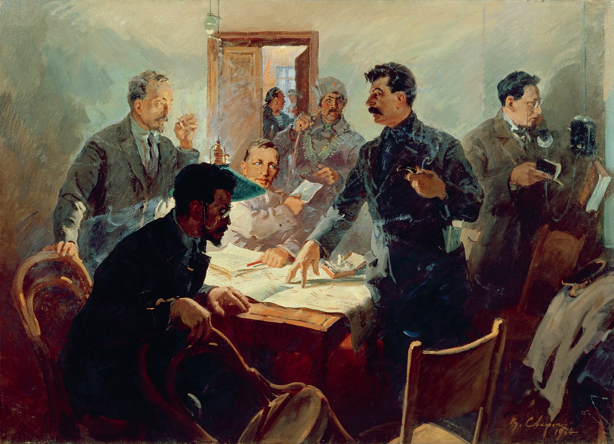 Vuoden 1917 lokakuun vallankumouksen esikunta tekijältä Vasily Semyonovich Svarog