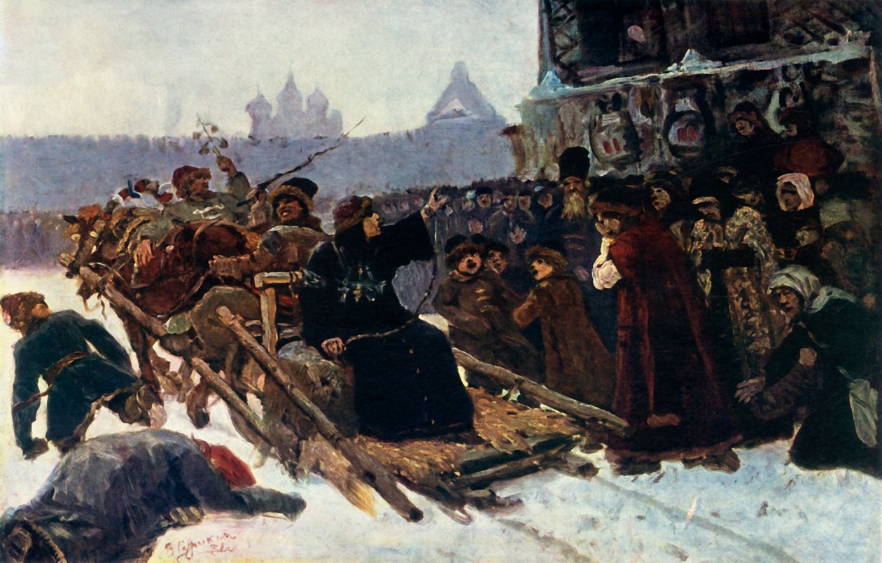 Boyar Morozova -tutkimus, 1881, 1965. tekijältä Vasily Surikov