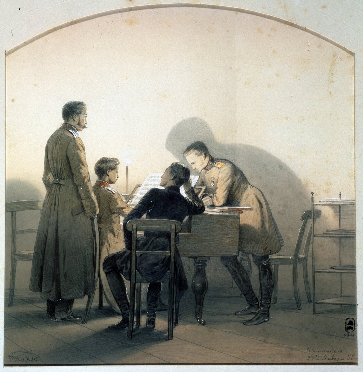 Pianolla, 1855 tekijältä Georg Wilhelm Timm