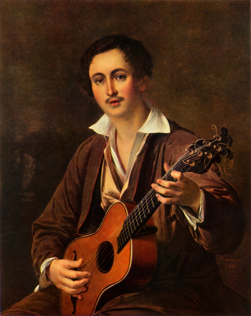 Kitaristi, 1820-luku, 1965. tekijältä Vasily Tropinin